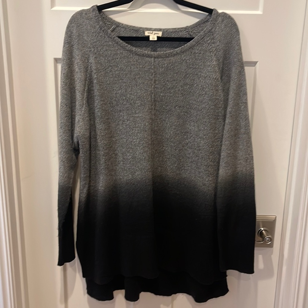Tribal Jeans women’s XL gray/black super soft sweater💕